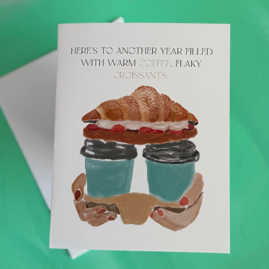 Coffees To-Go - Greeting Card