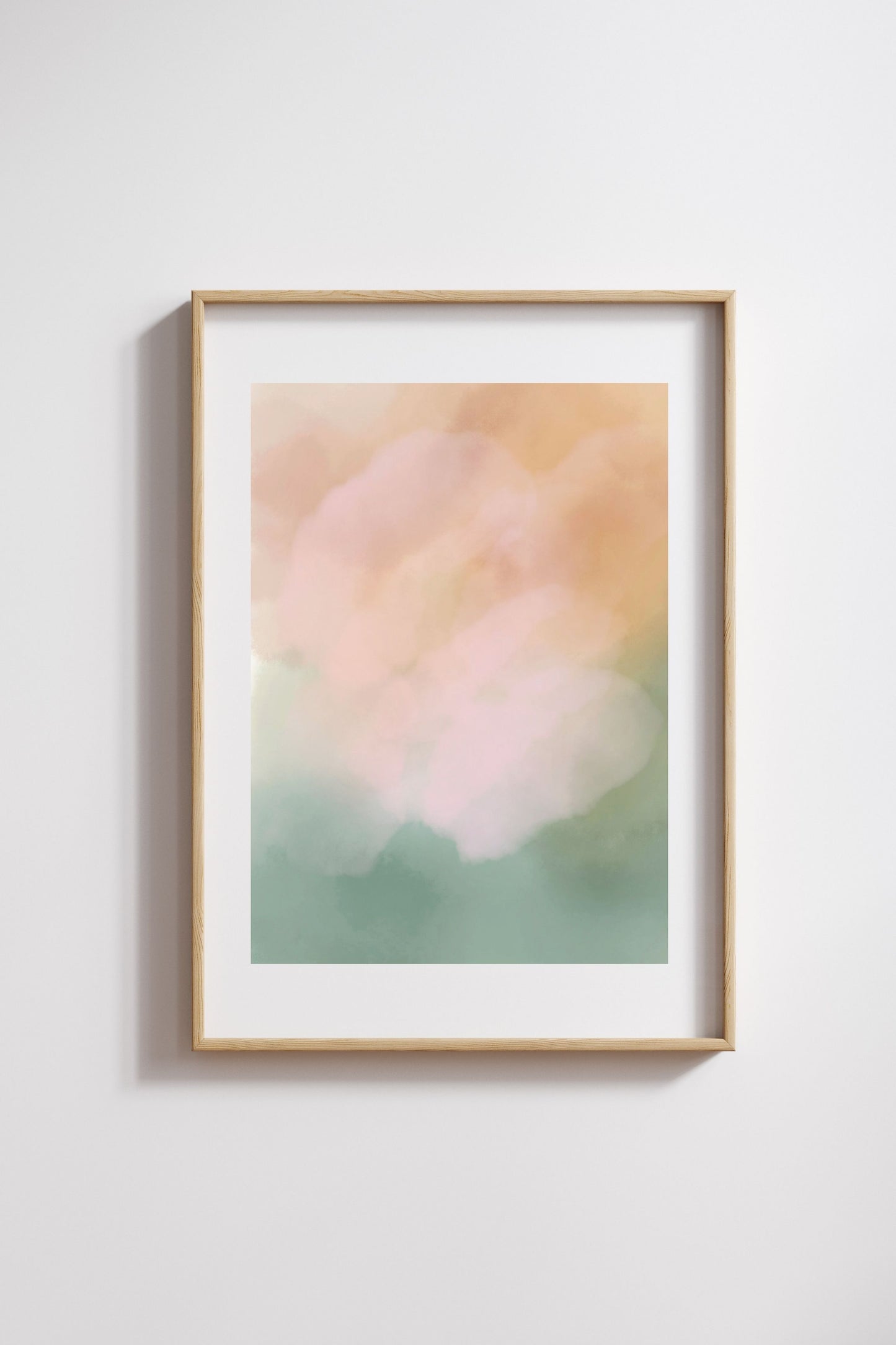 Neutral Palette Watercolor Aura Print - Digital Product