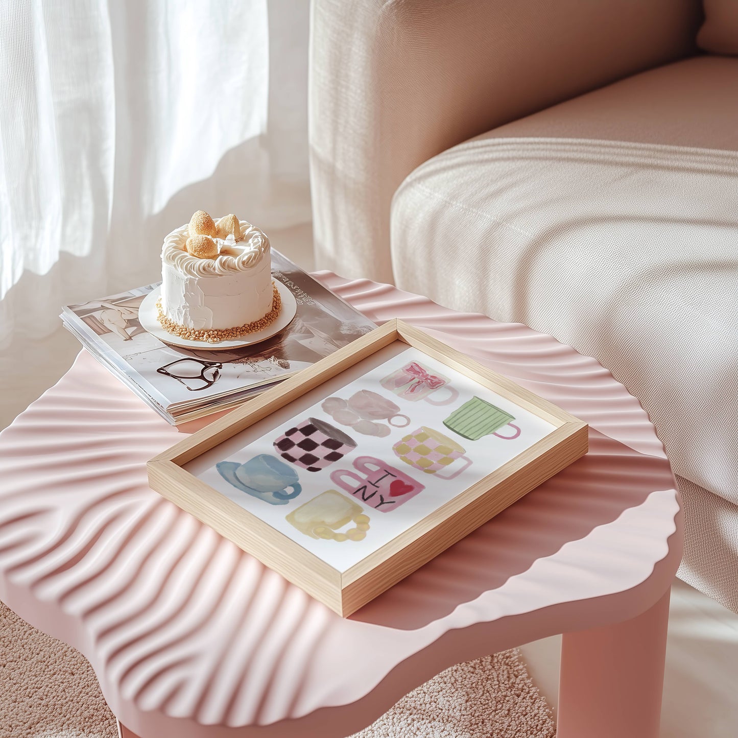 Assorted Mugs Coffee Lover Print - Digital Product