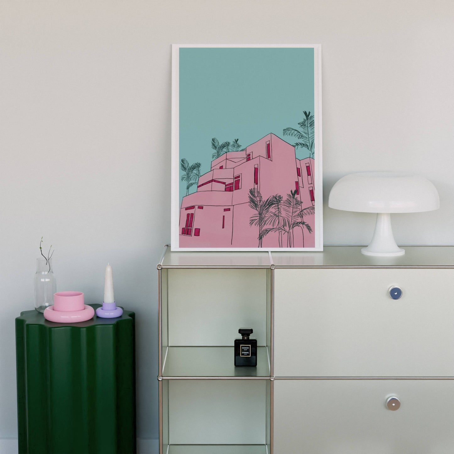 Pink Villa Contemporary Style - Digital Product