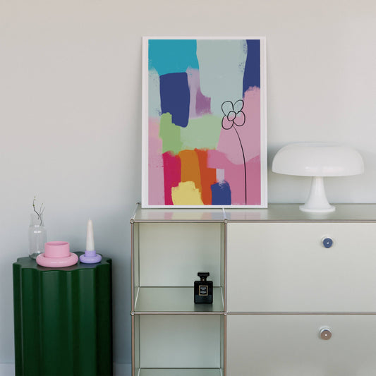 Colorful Abstract Flower - Digital Product