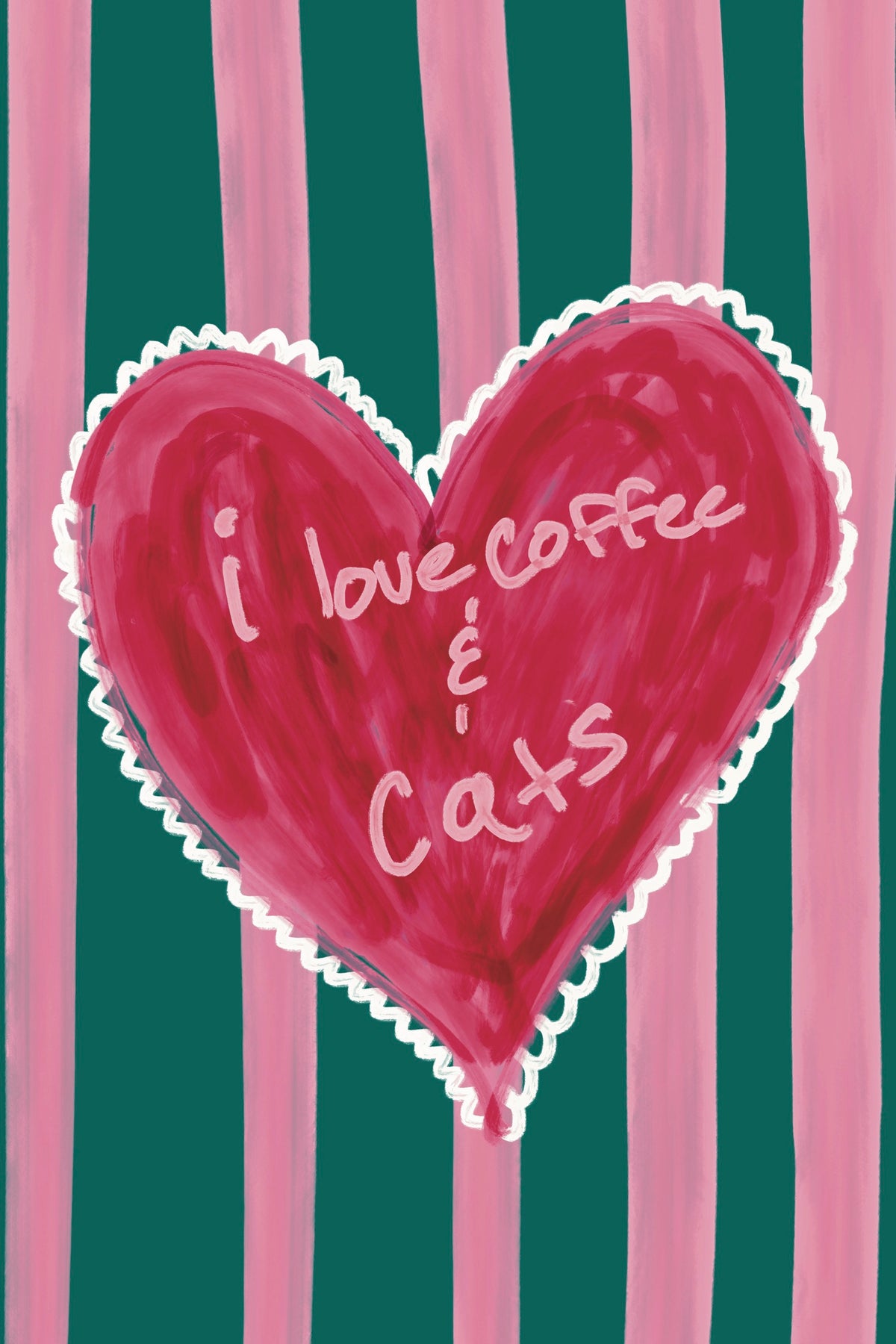 Coffee & Cats - Art Print