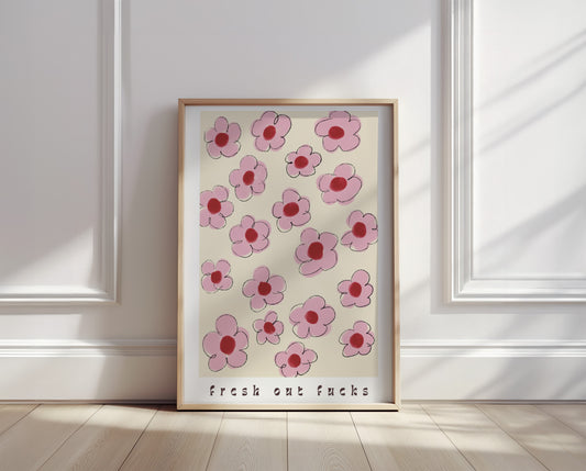Flowers Doodle with Bold Typography - Digital Product