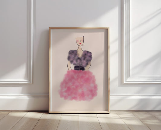 Fashion Lady, Sketch Style Print - Digital Product