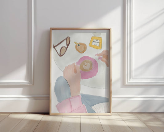 Fashion "Date With Chanel" Coffee Art - Digital Product