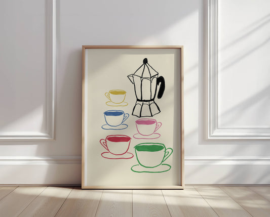 Espresso Lover Colorful Print - Digital Product