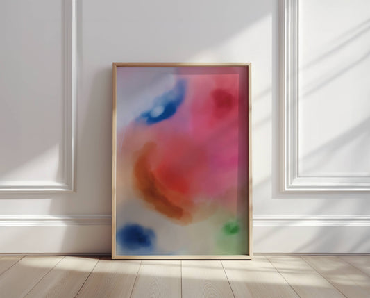 Fluid Colorful Watercolor Print - Digital Product