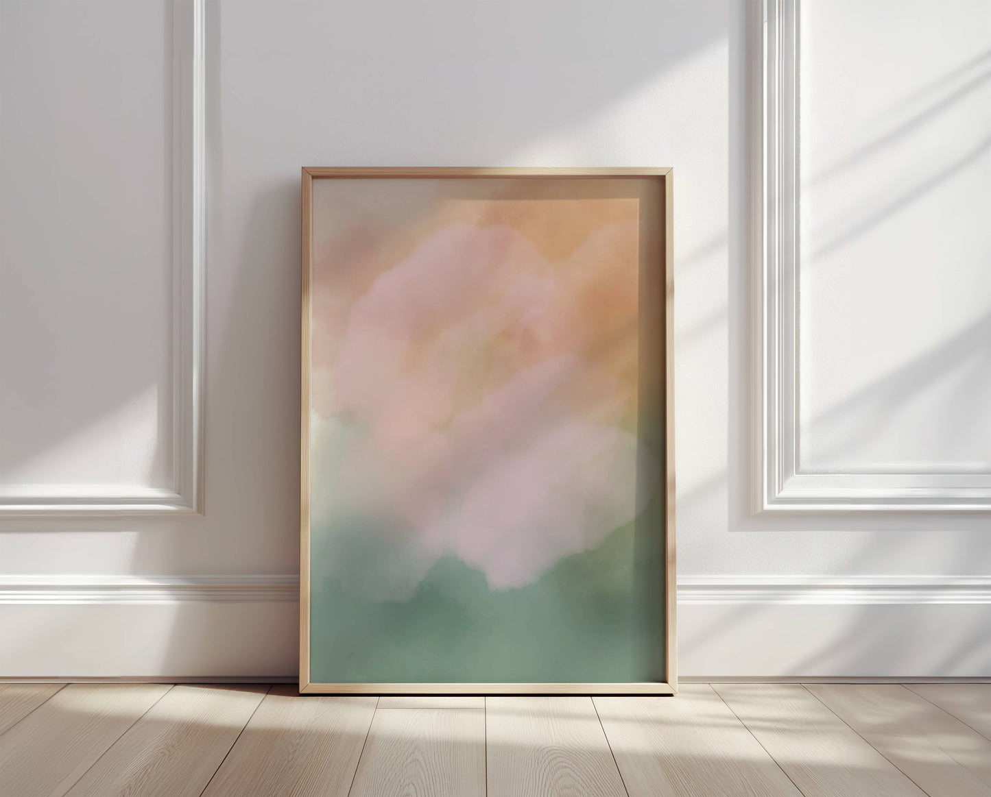 Neutral Palette Watercolor Aura Print - Digital Product