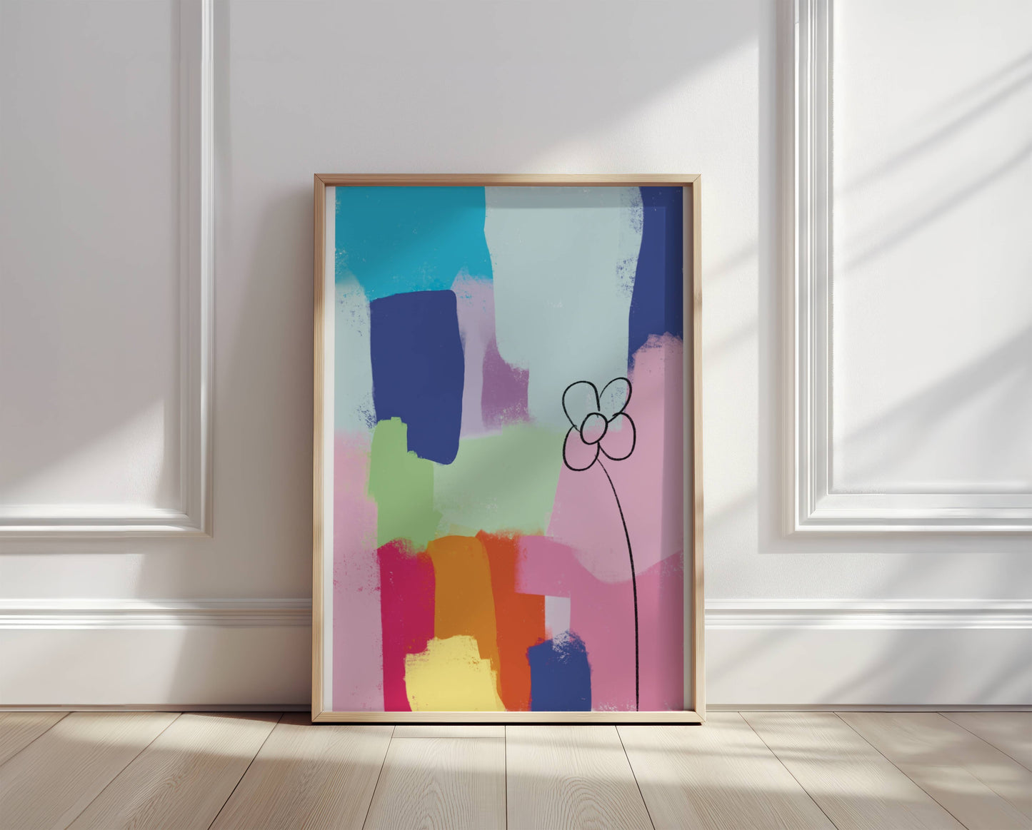 Colorful Abstract Flower - Digital Product