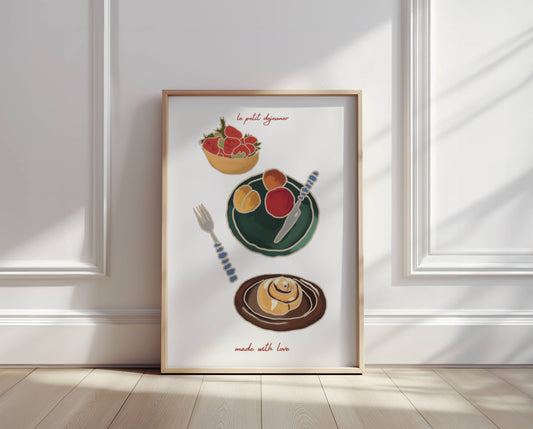 "Petit Dejeuner" Breakfast Print - Digital Product