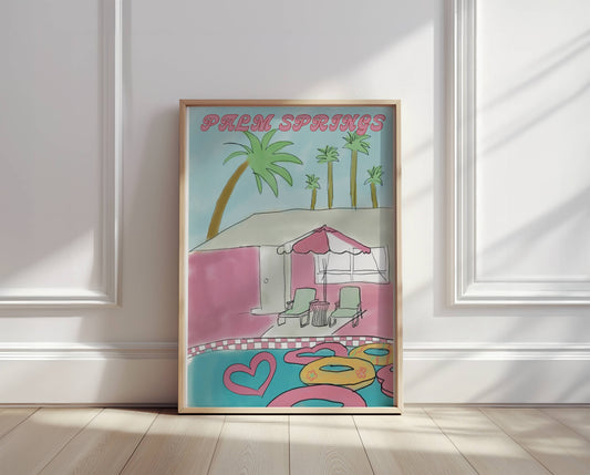 Palm Springs Retro Poolside - Digital Product
