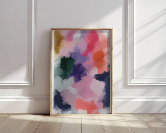 Colorful & Dreamy Abstract, Contemporary Wall Art - Digital Product