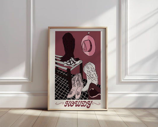 Howdy Western Cowboy Inspired - Digital Product