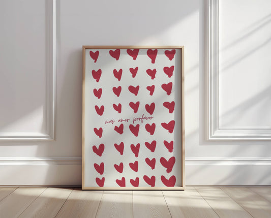 "Mas Amor Por Favor" Heart Typography Print - Digital Product