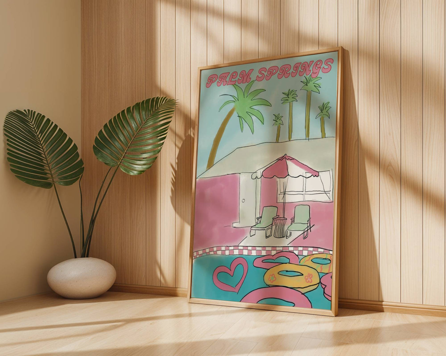 Palm Springs Retro Poolside - Digital Product
