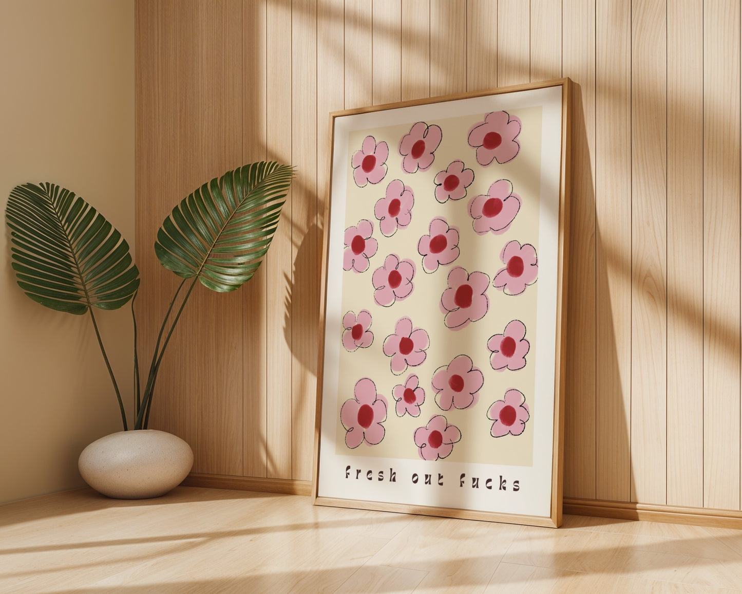 Flowers Doodle with Bold Typography - Digital Product