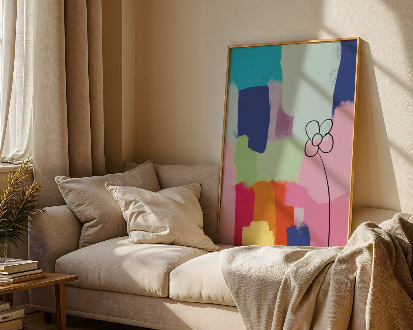 Colorful Abstract Flower - Digital Product