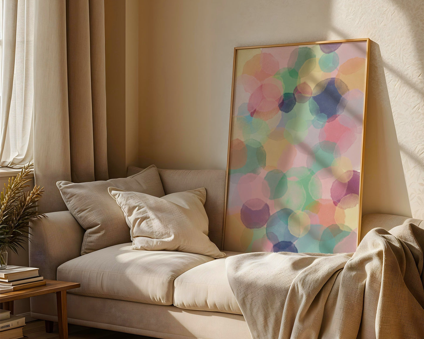 Watercolor Drops, Modern Print - Digital Product