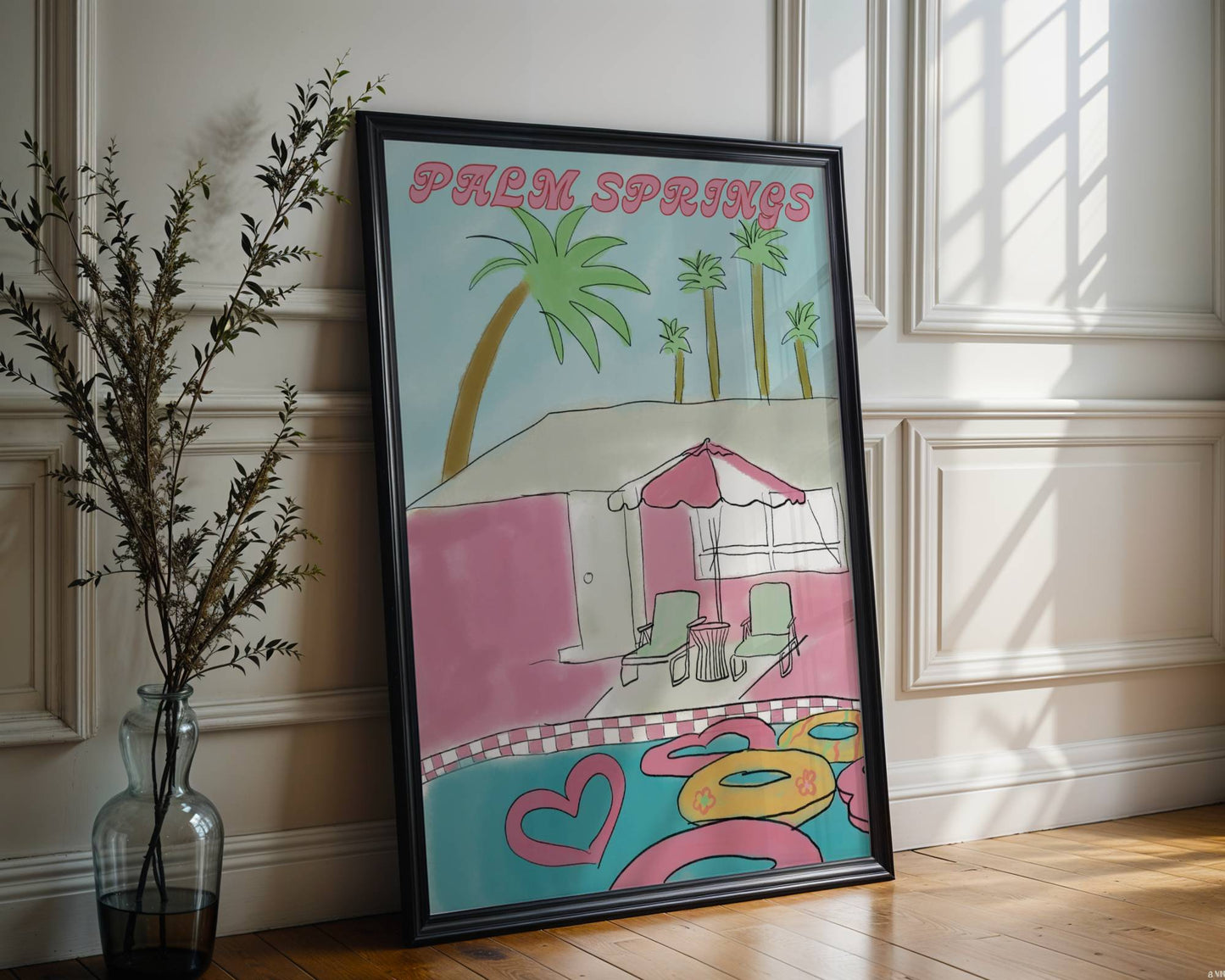 Palm Springs Retro Poolside - Digital Product