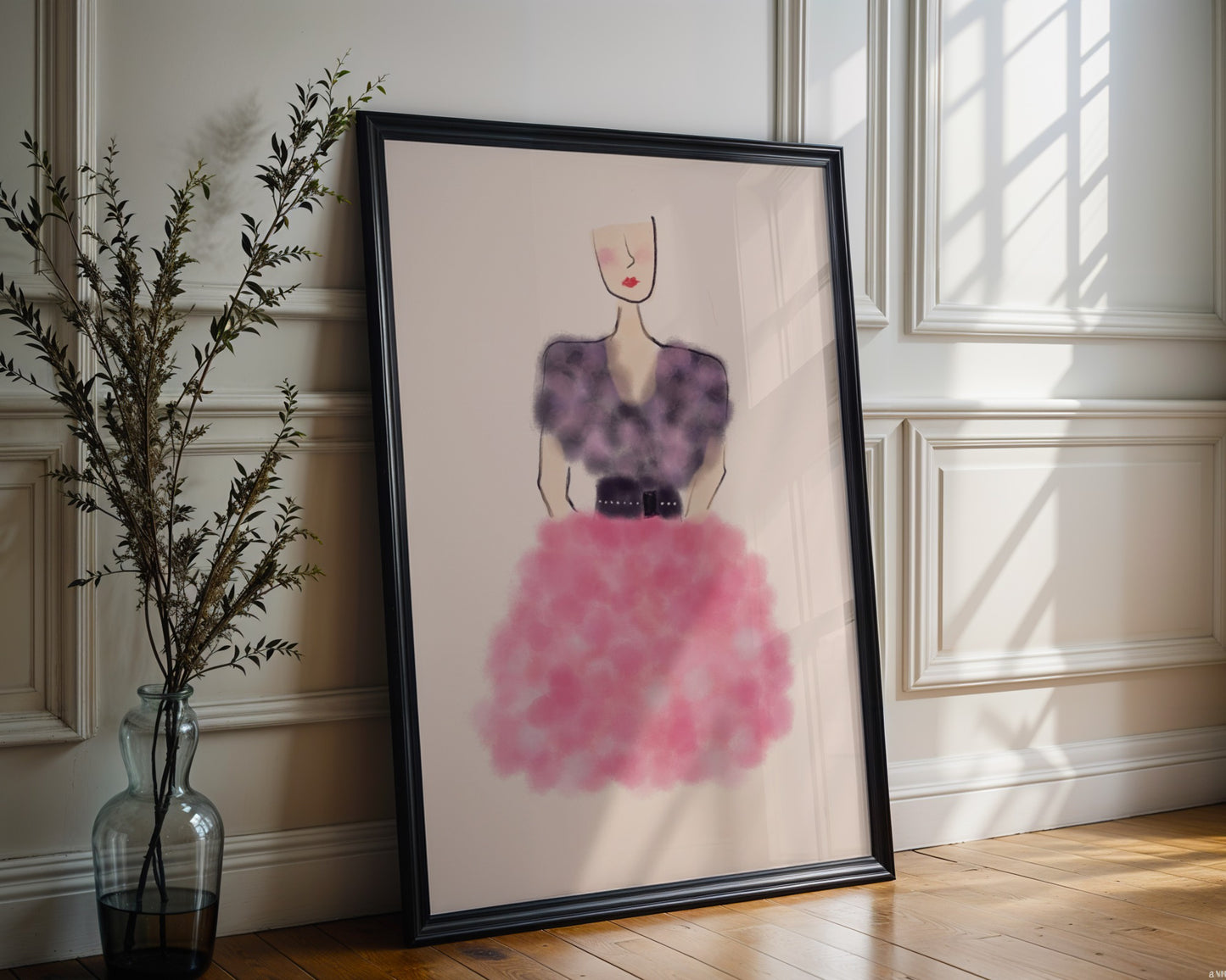 Fashion Lady, Sketch Style Print - Digital Product