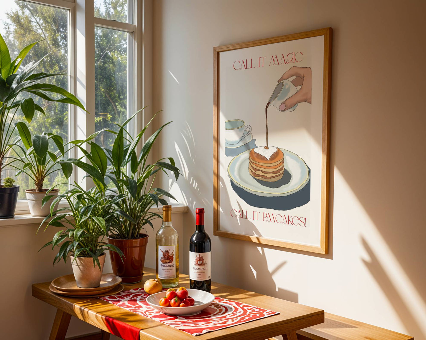 "Call It Pancakes" Funny Kitchen Breakfast Poster - Digital Product