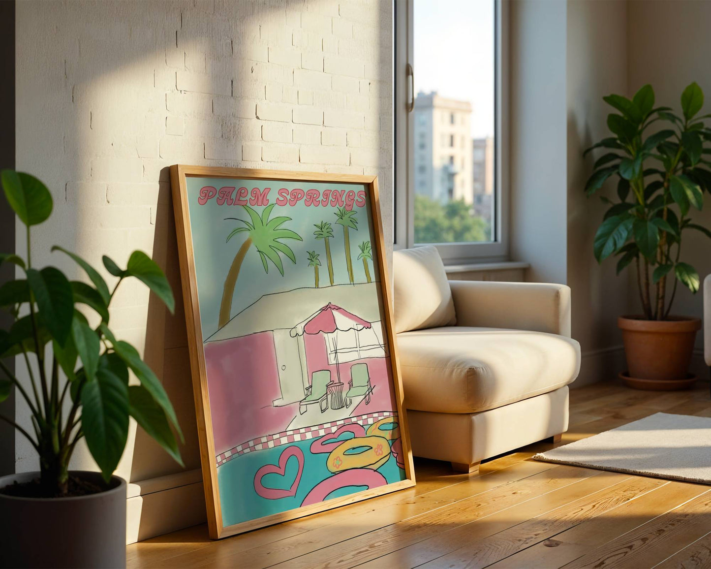 Palm Springs Retro Poolside - Digital Product
