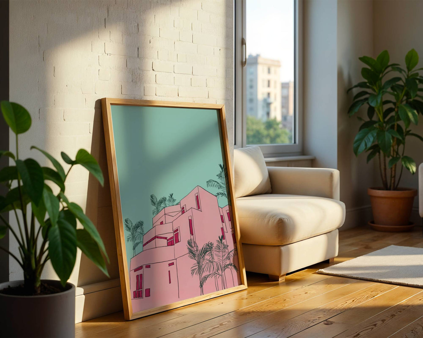 Pink Villa Contemporary Style - Digital Product