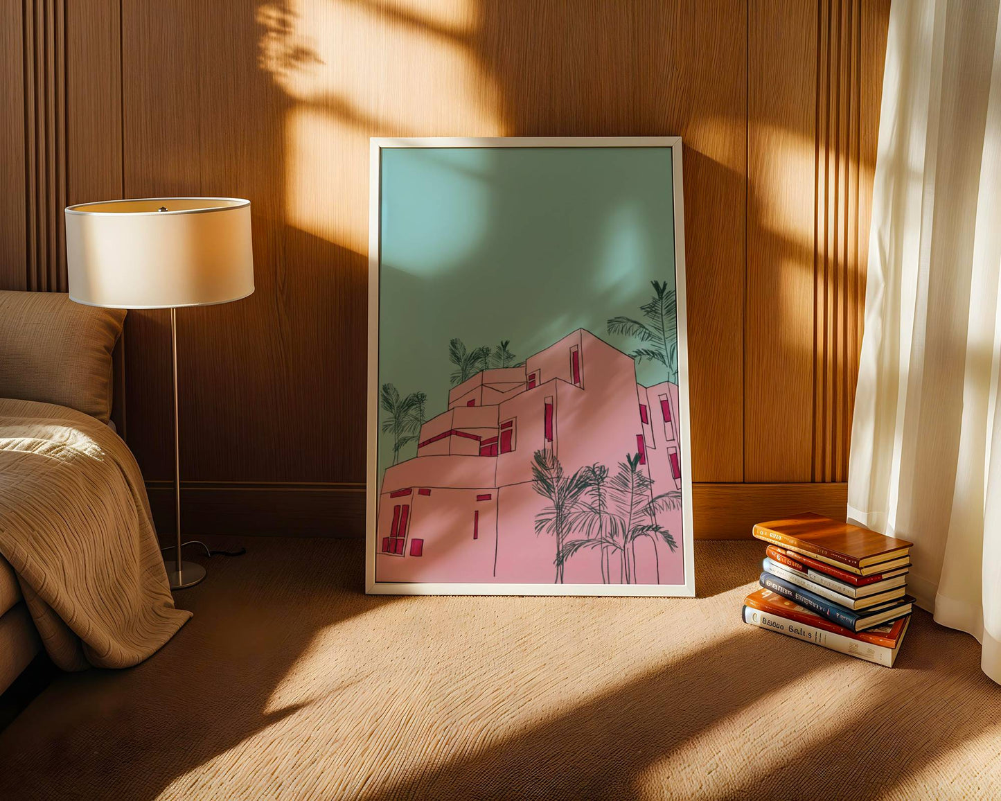 Pink Villa Contemporary Style - Digital Product