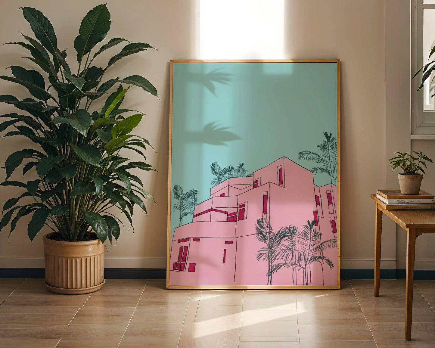 Pink Villa Contemporary Style - Digital Product