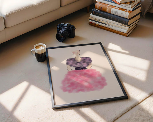 Fashion Lady, Sketch Style Print - Digital Product