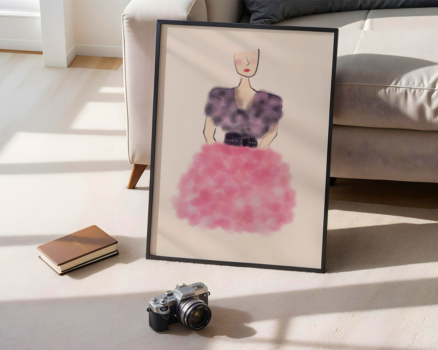Fashion Lady, Sketch Style Print - Digital Product