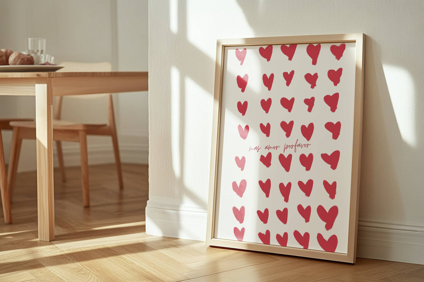 "Mas Amor Por Favor" Heart Typography Print - Digital Product