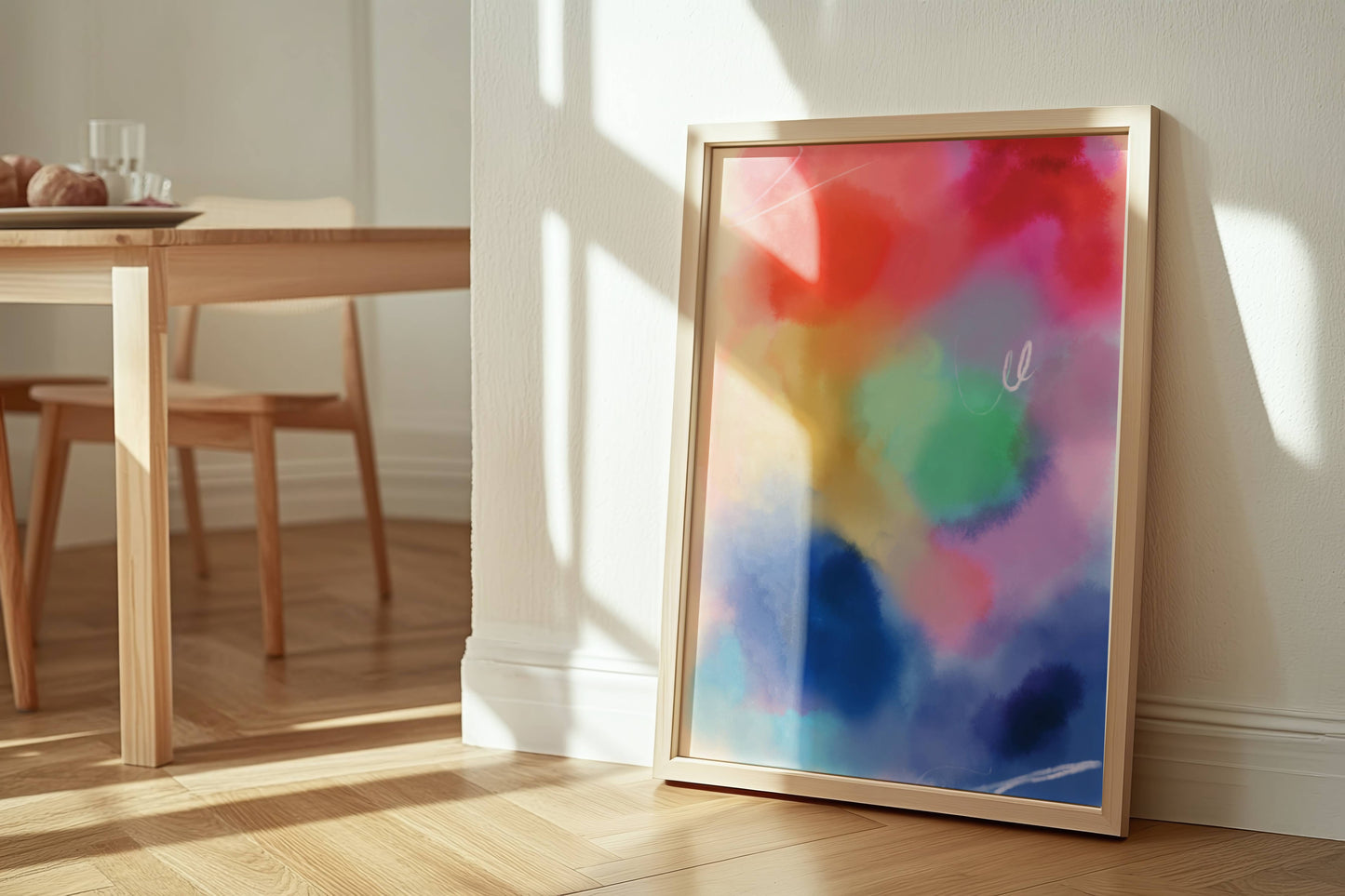 Colorful Watercolor Aura Print - Digital Product