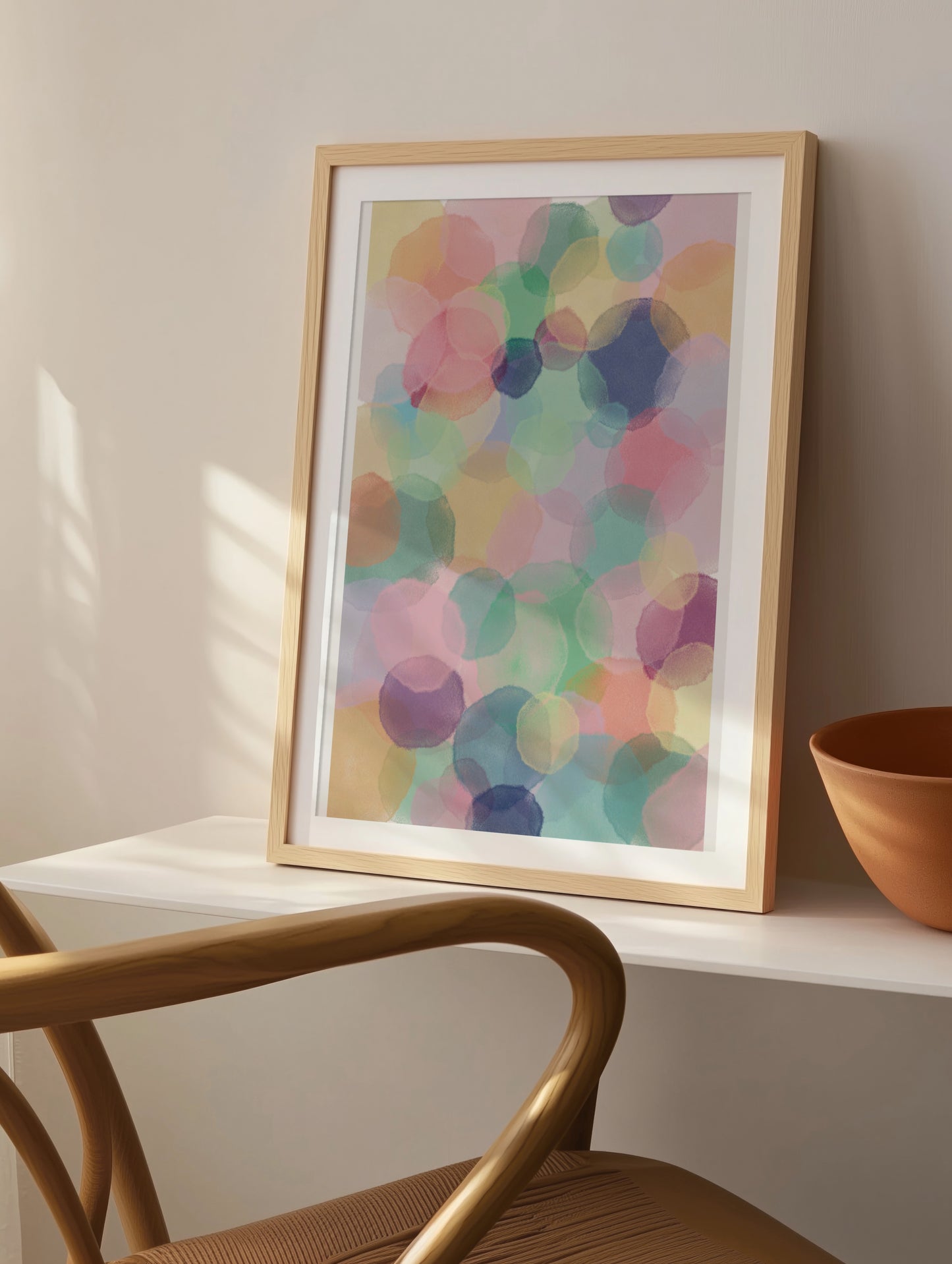 Watercolor Drops, Modern Print - Digital Product