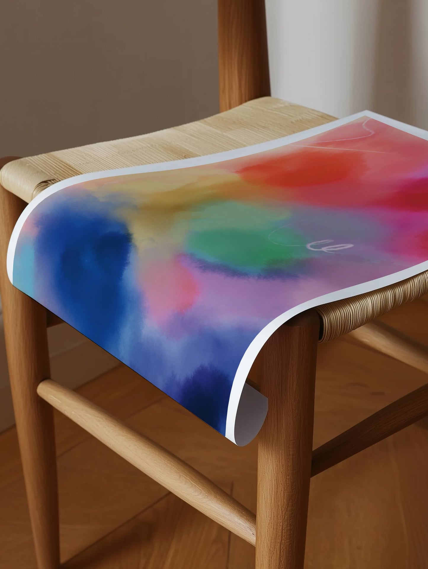 Colorful Watercolor Aura Print - Digital Product