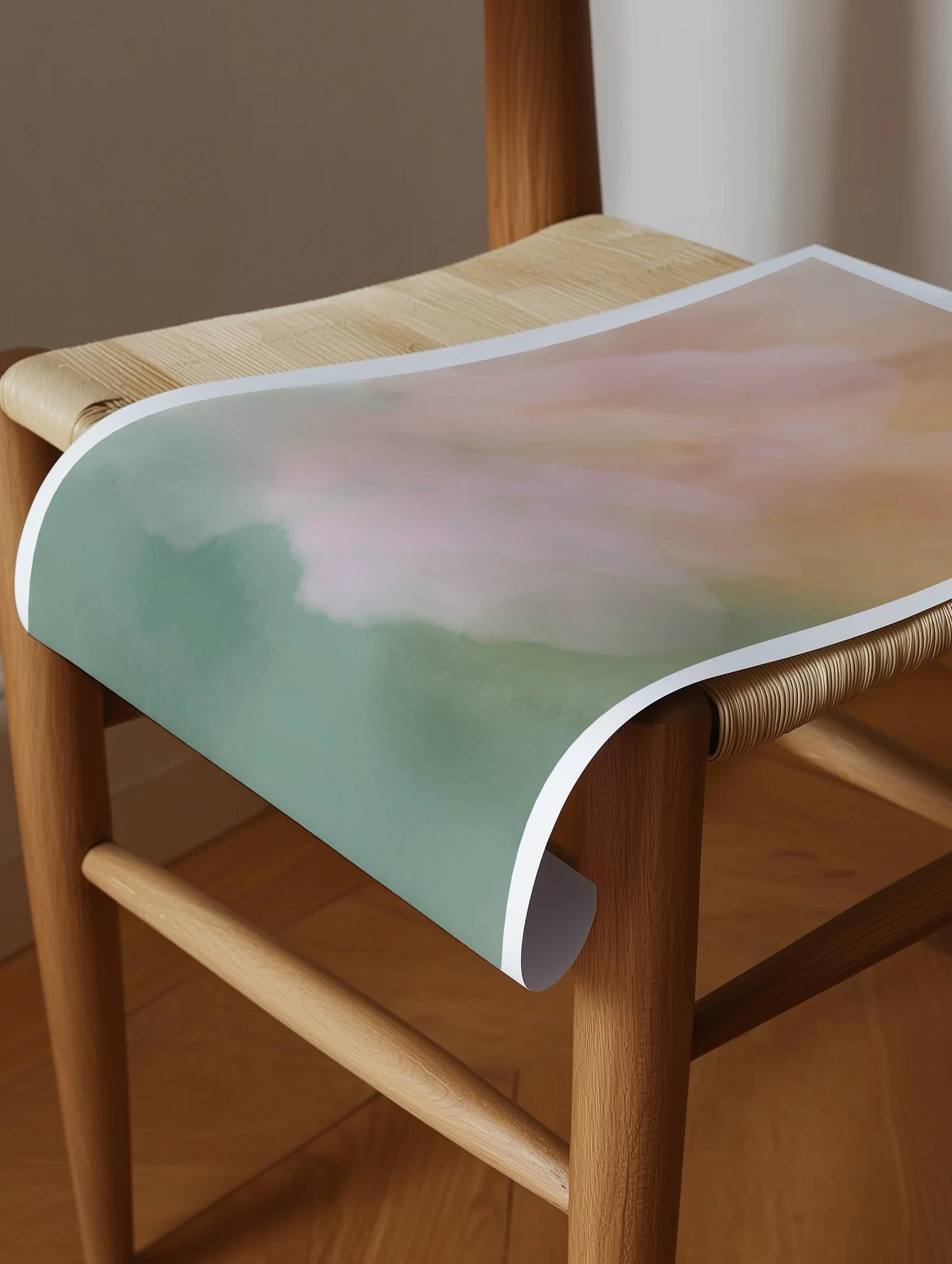 Neutral Palette Watercolor Aura Print - Digital Product