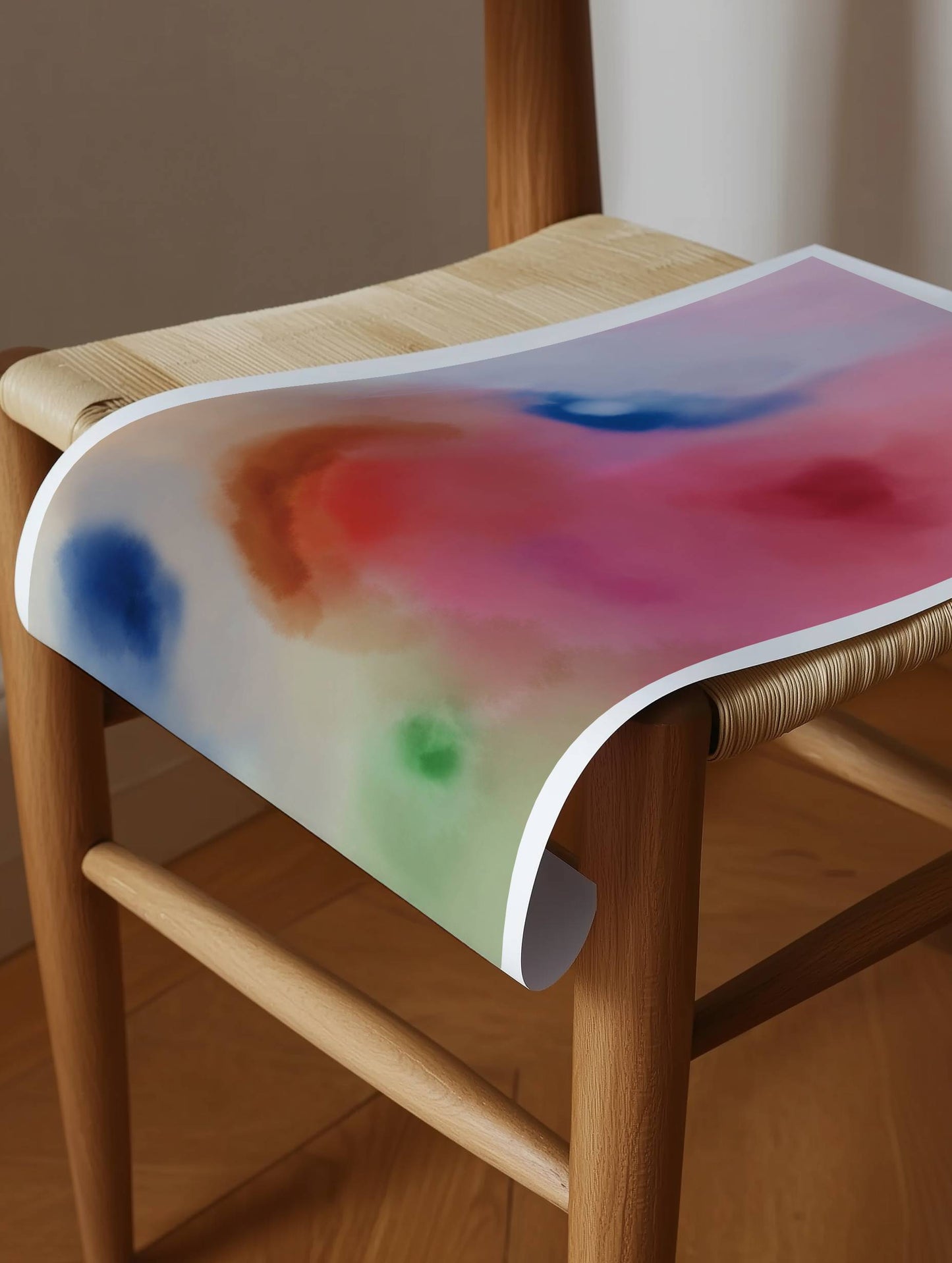 Fluid Colorful Watercolor Print - Digital Product