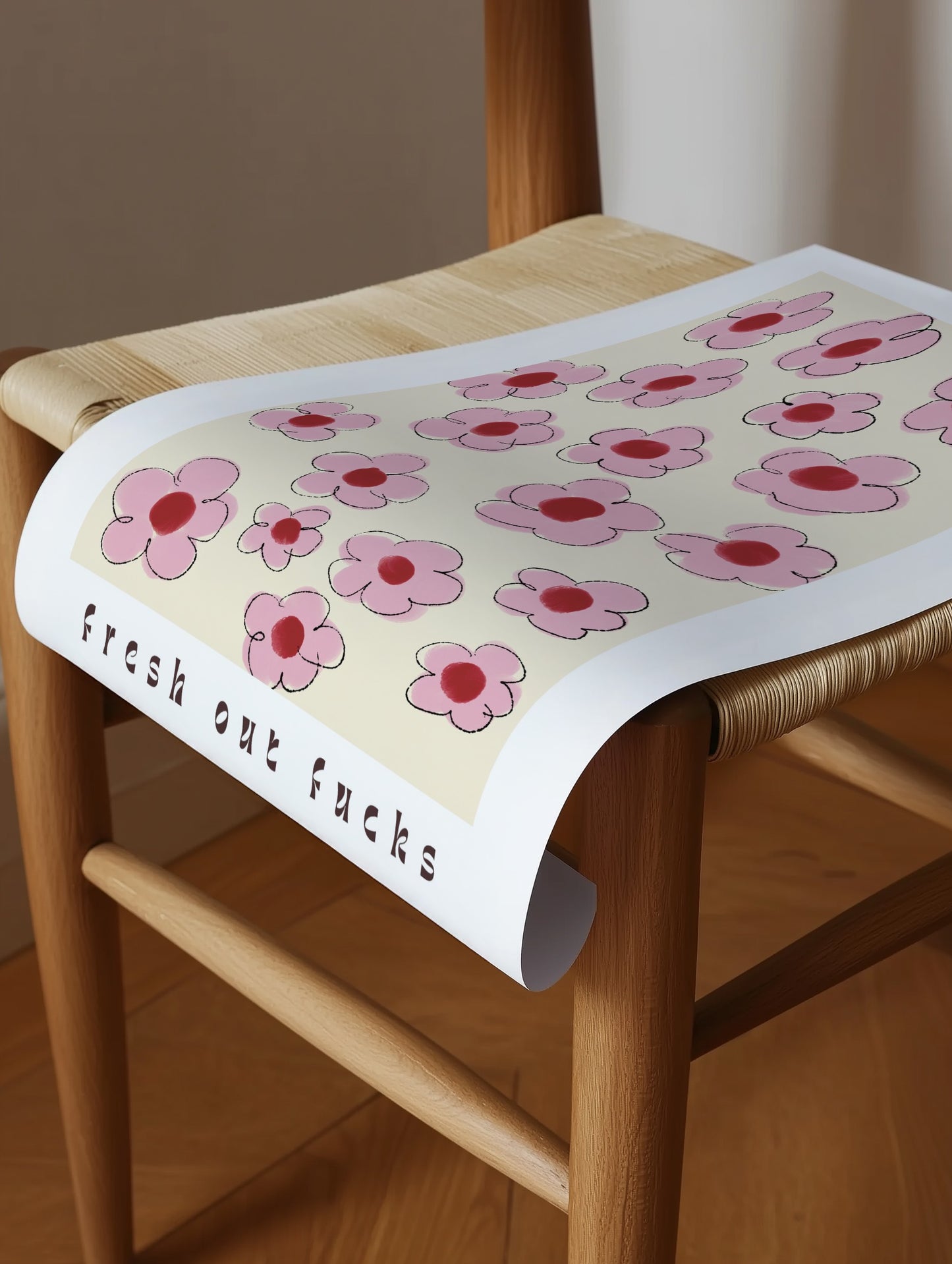 Flowers Doodle with Bold Typography - Digital Product