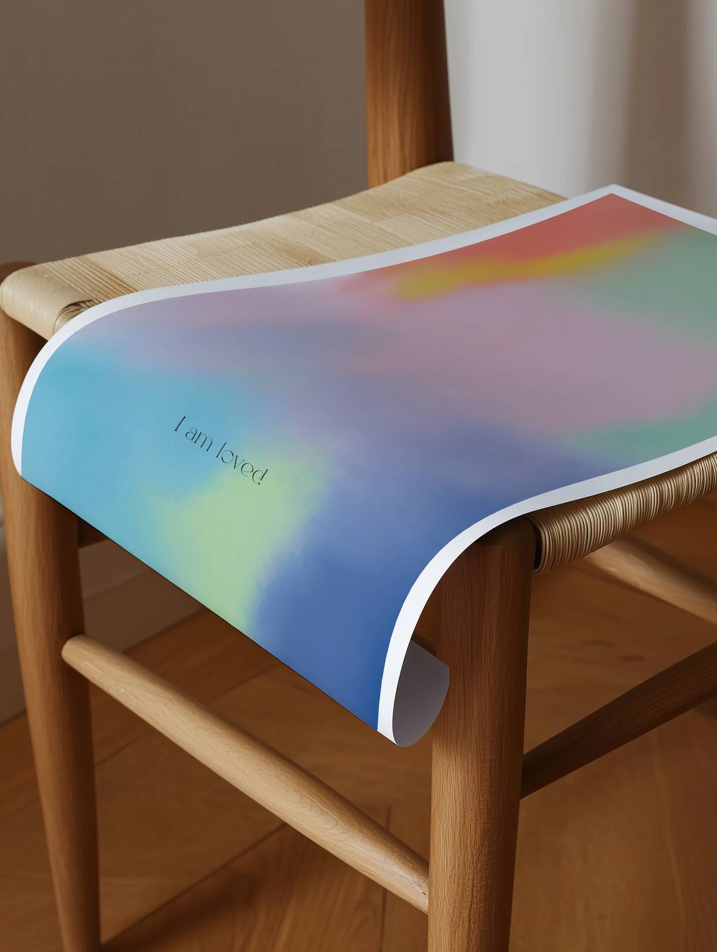 "I Am Loved Print"  Rainbow Affirmation Print - Digital Product