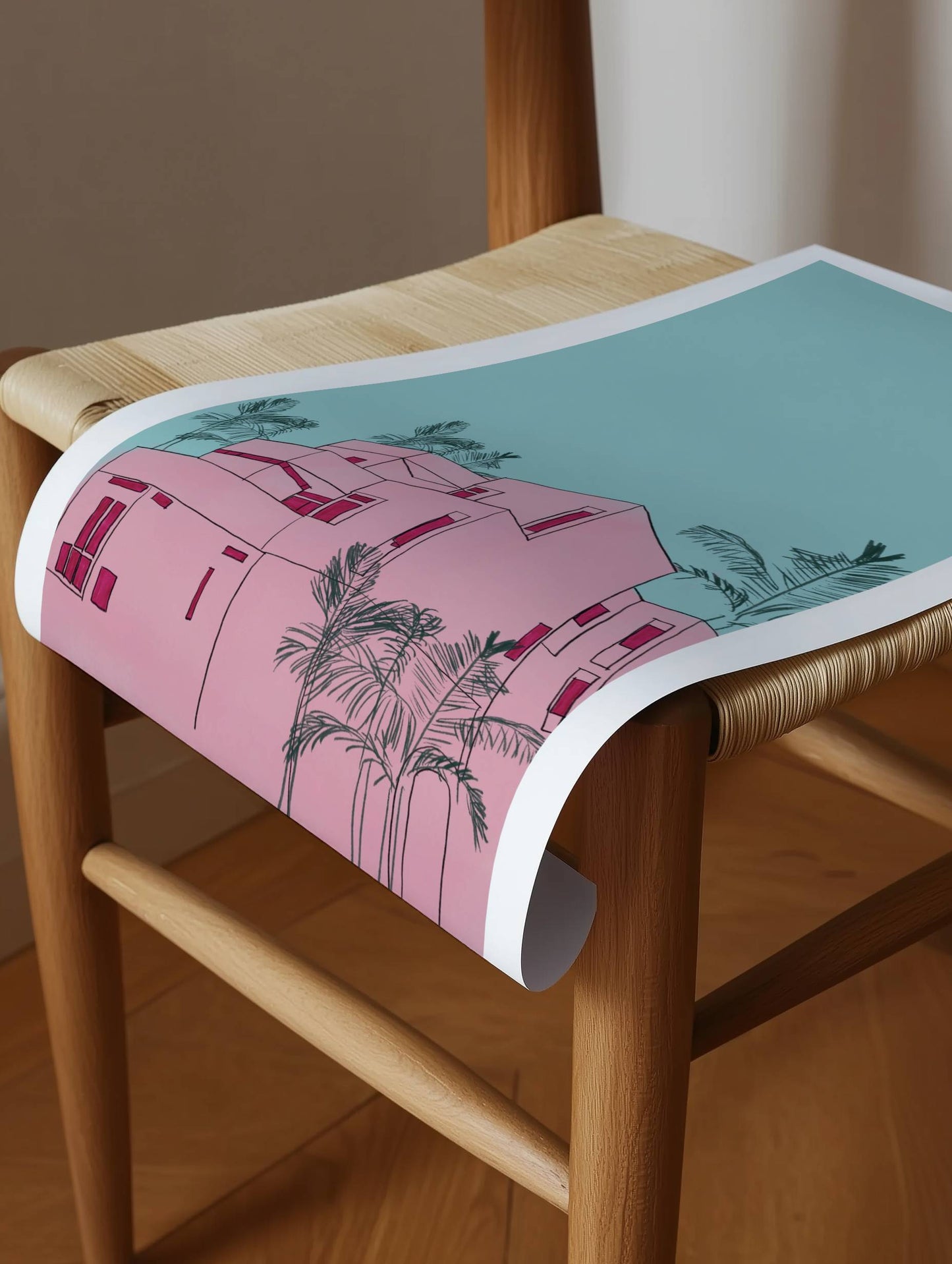 Pink Villa Contemporary Style - Digital Product
