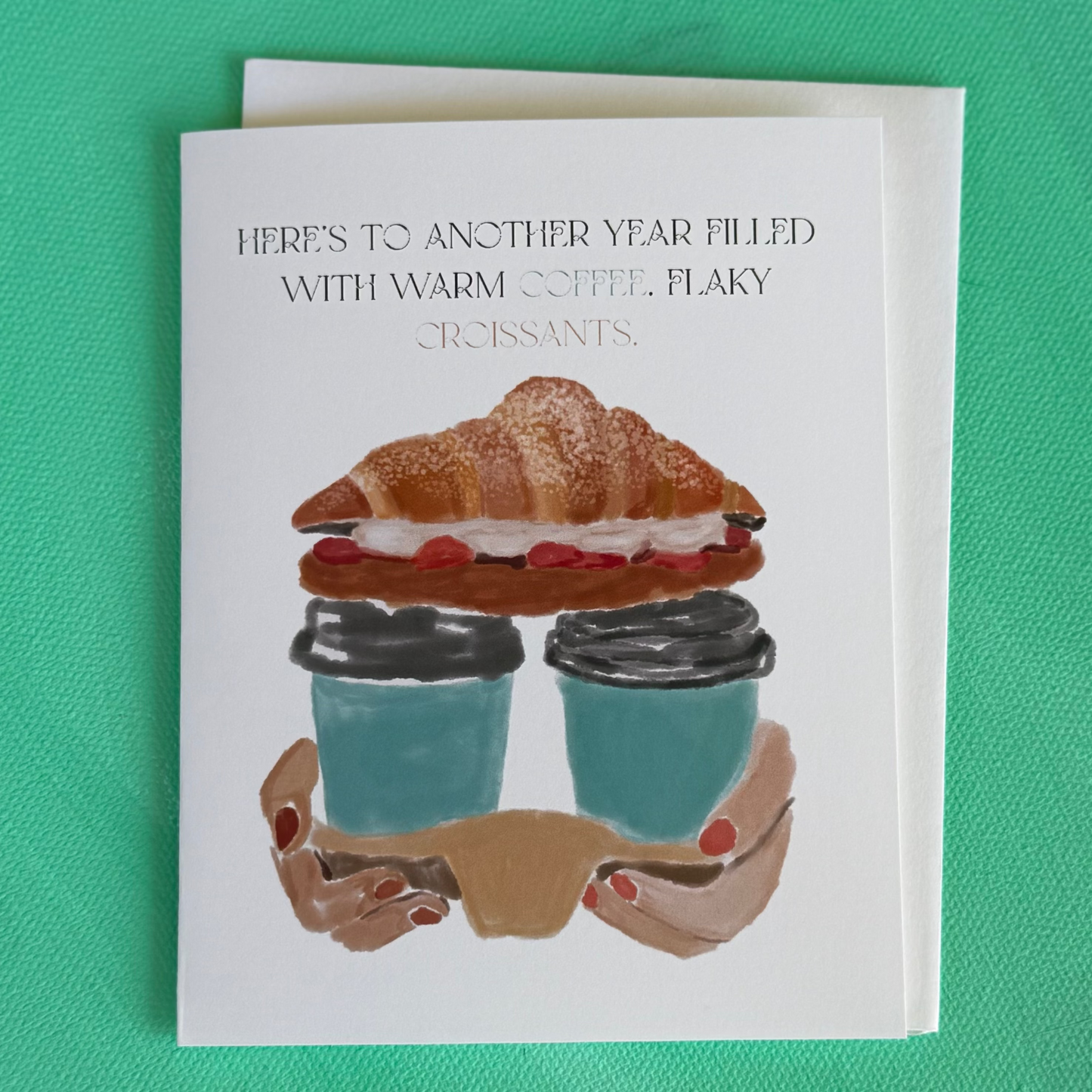 Coffees To-Go - Greeting Card