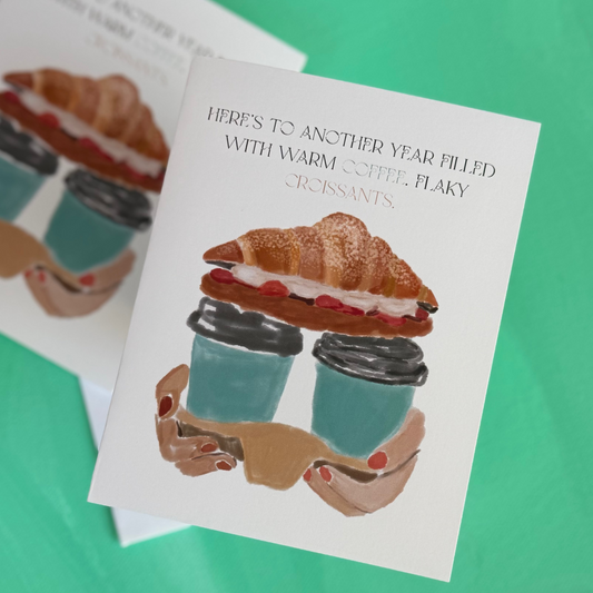 Coffees To-Go - Greeting Card