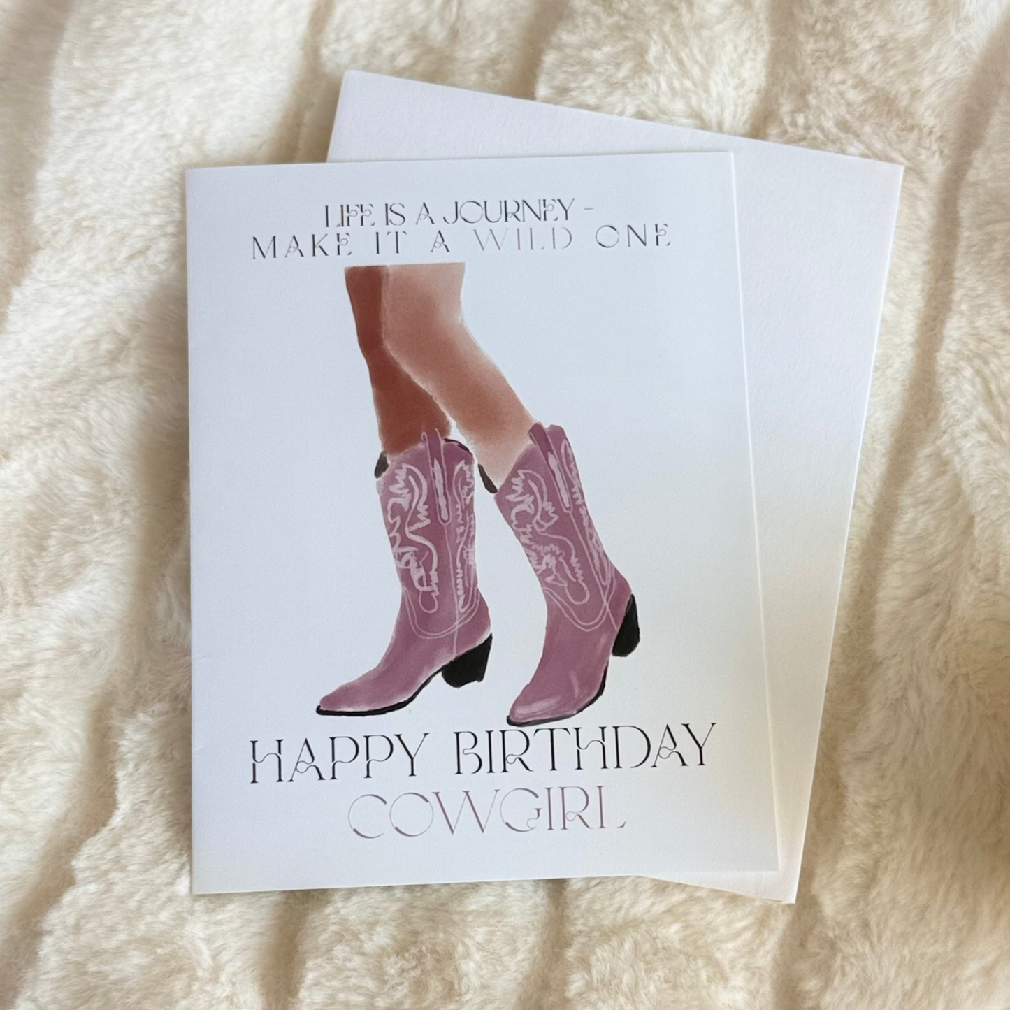 Cowgirl Boots - Greeting Card