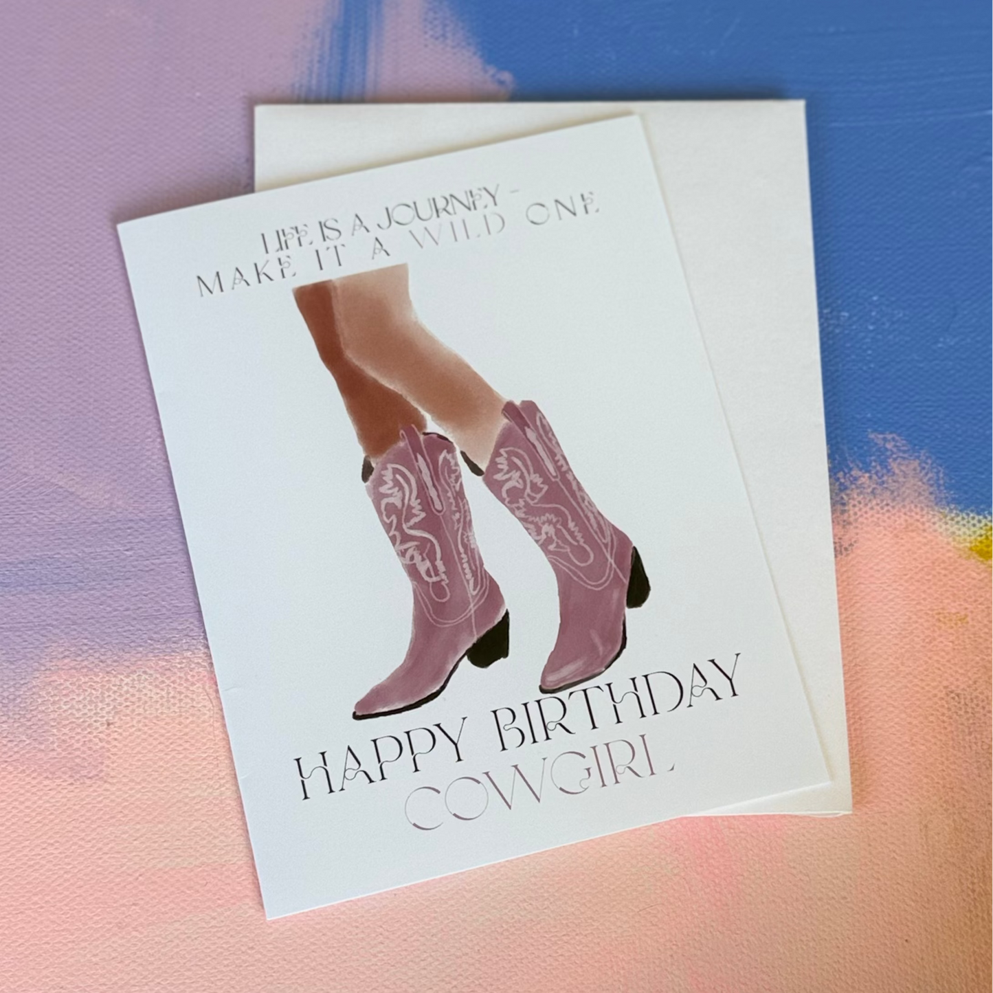 Cowgirl Boots - Greeting Card