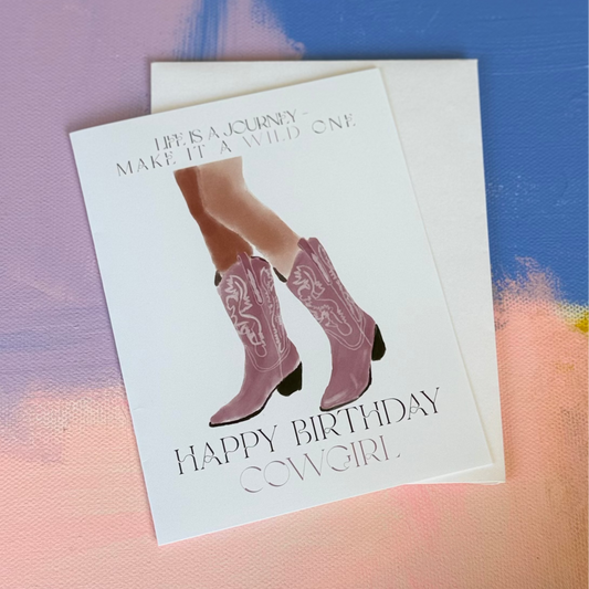 Cowgirl Boots - Greeting Card