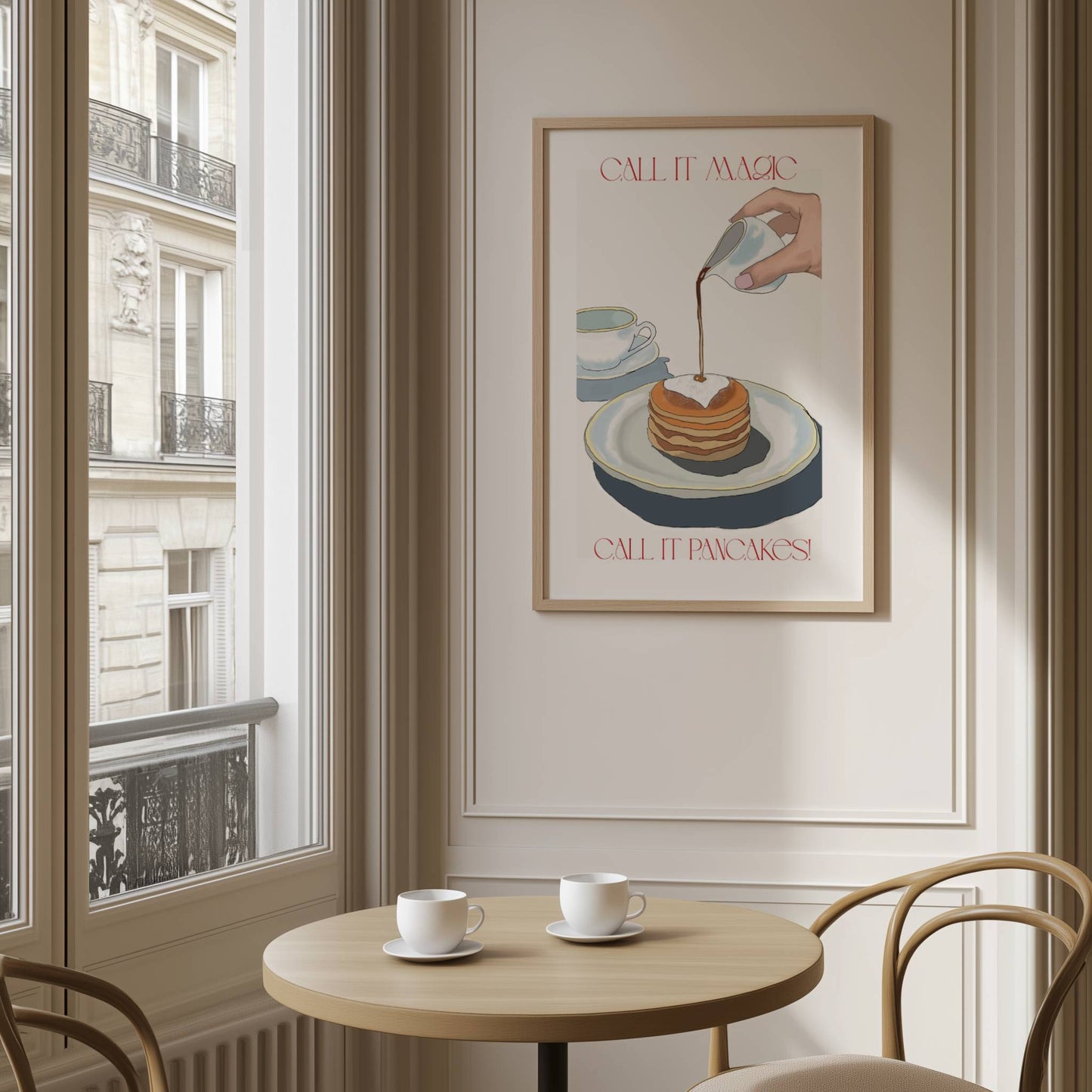 "Call It Pancakes" Funny Kitchen Breakfast Poster - Digital Product