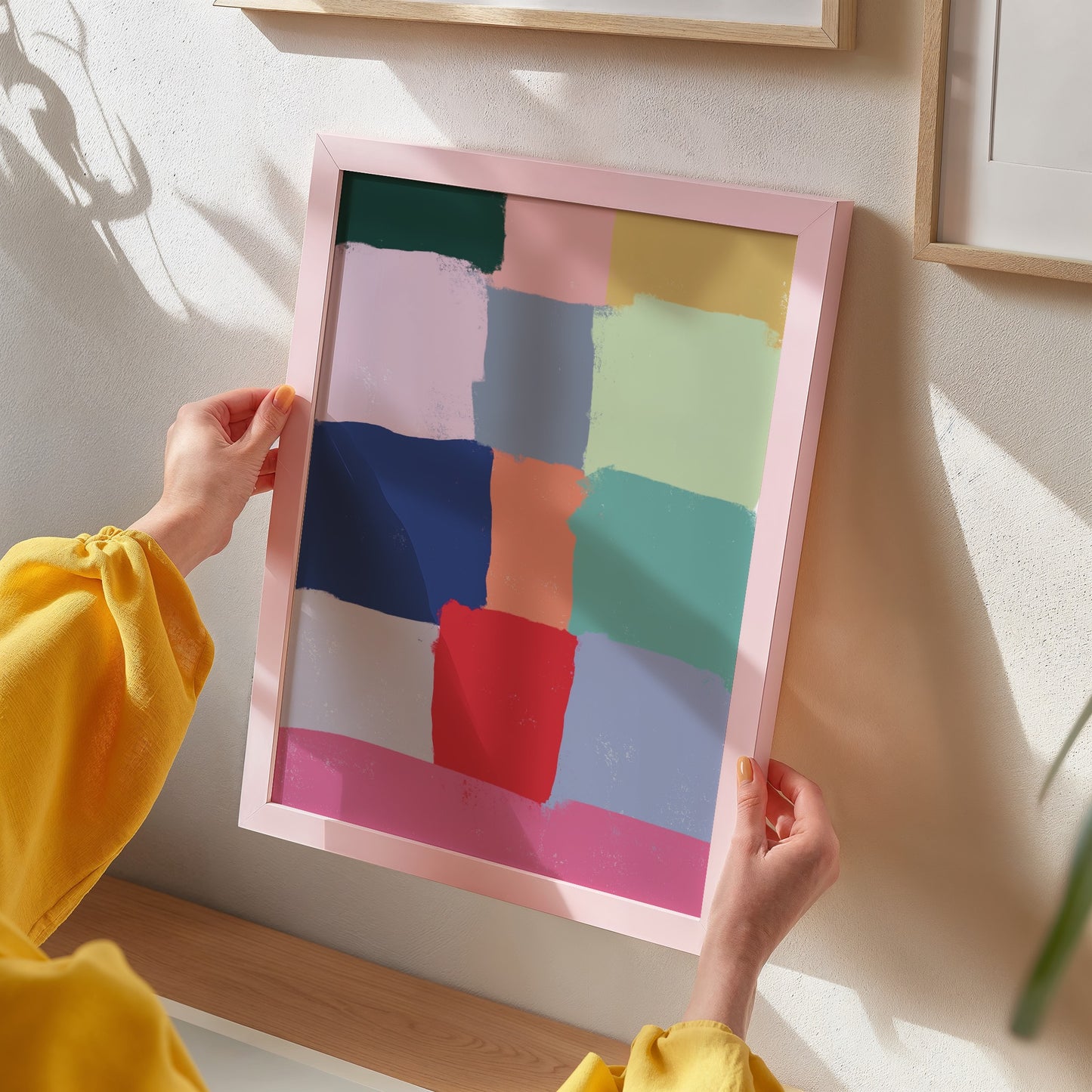 Colorful Bricks Modern Abstract - Digital Art