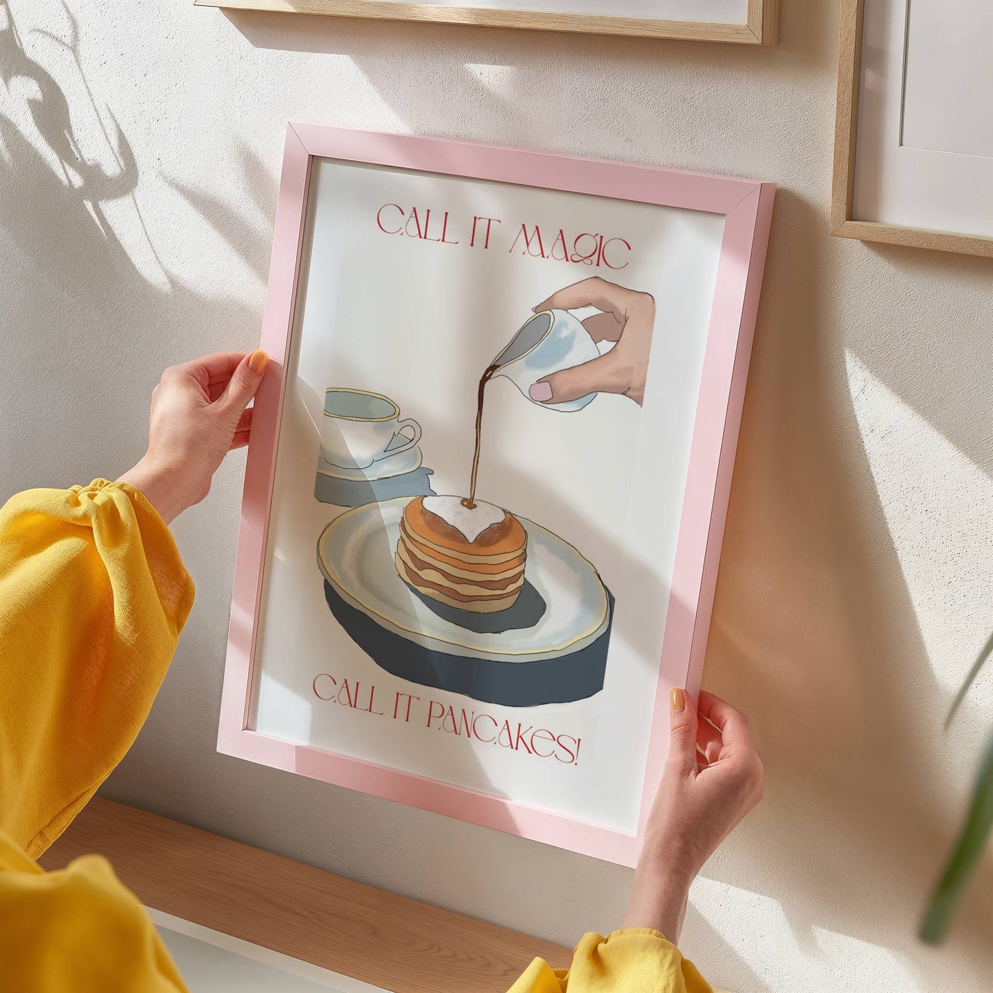 "Call It Pancakes" Funny Kitchen Breakfast Poster - Digital Product
