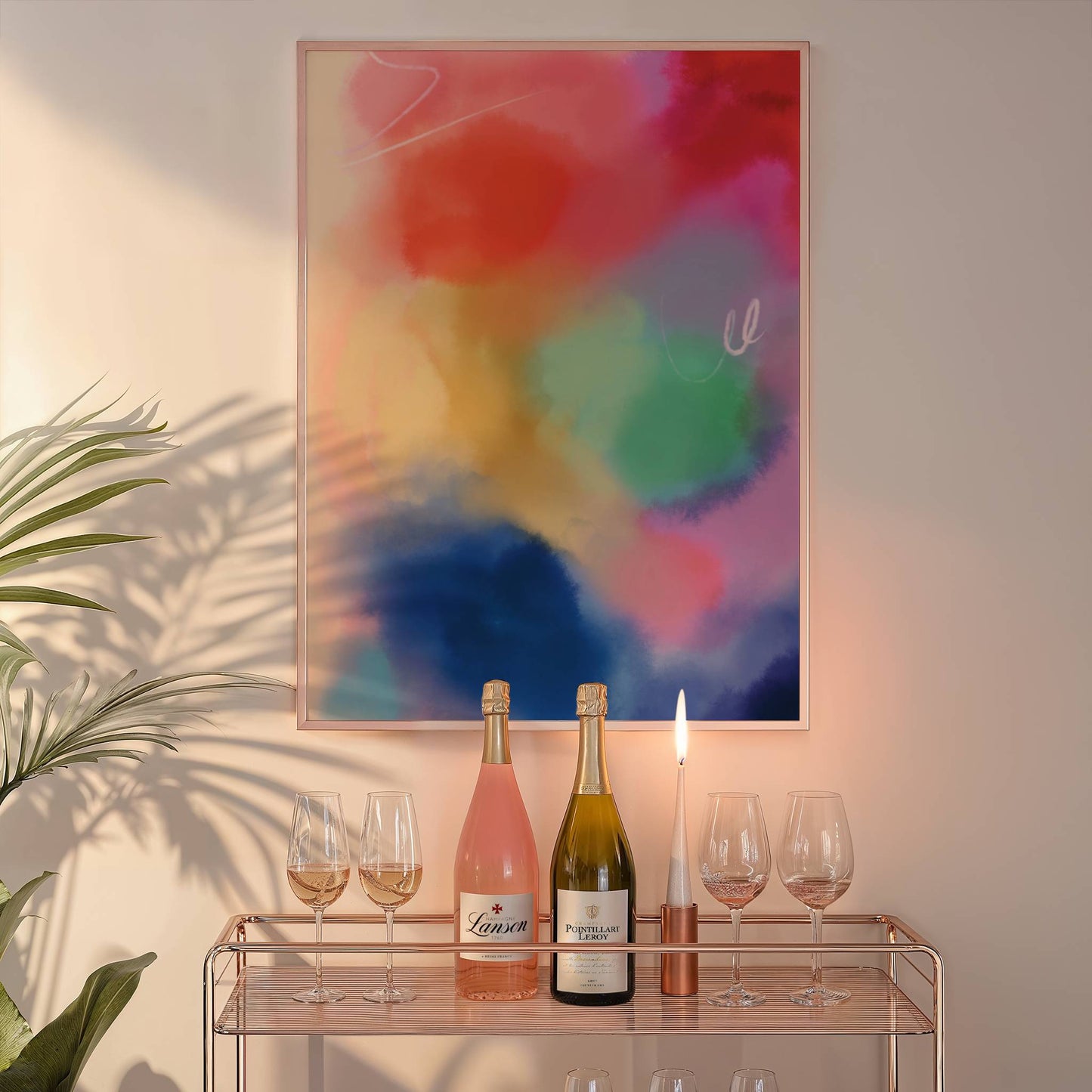 Colorful Watercolor Aura Print - Digital Product