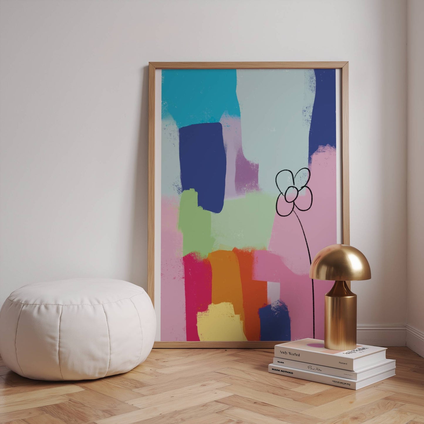 Colorful Abstract Flower - Digital Product